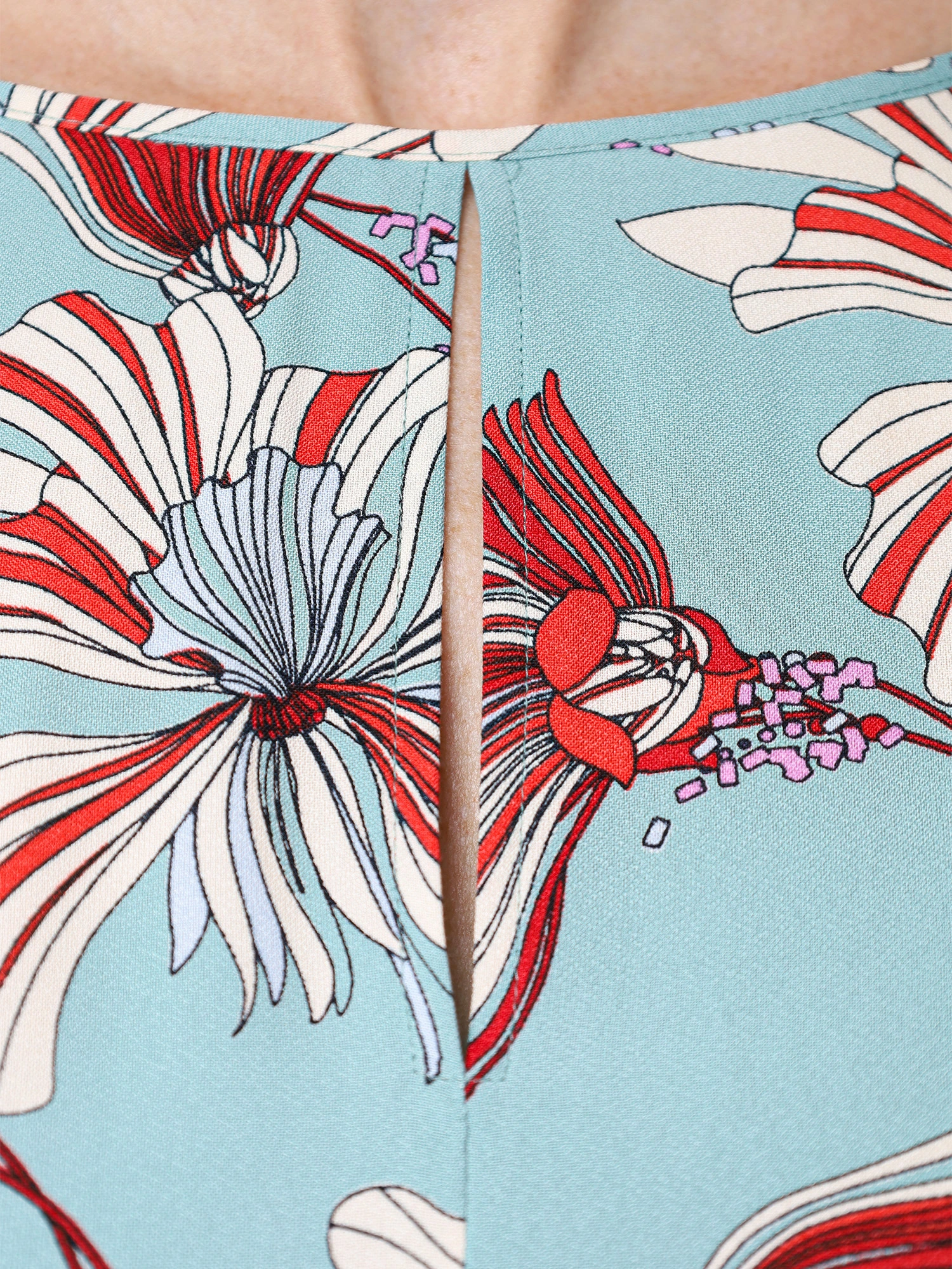 Платье из вискозы с принтом